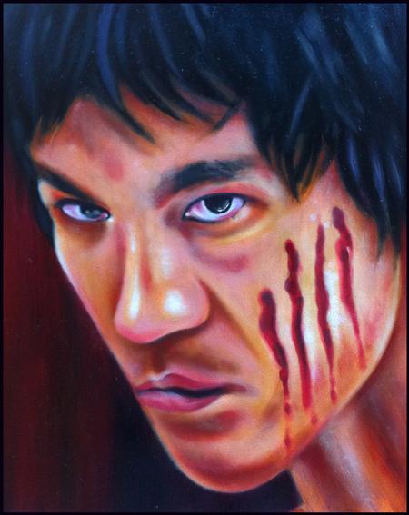 Phil Robertson - Bruce Lee Painting